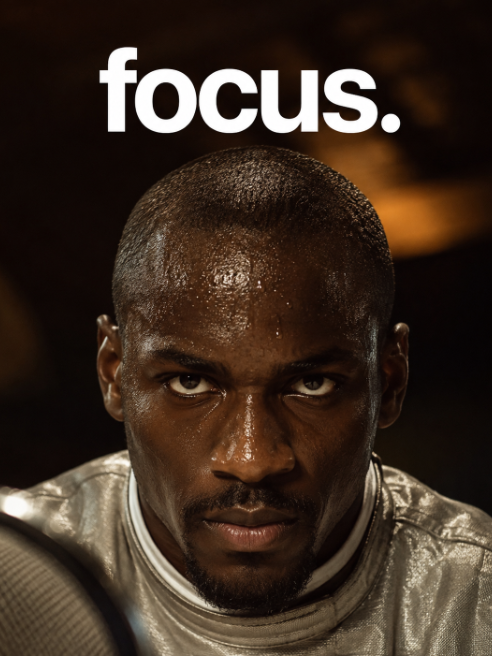 Athlete mental focus and concentration