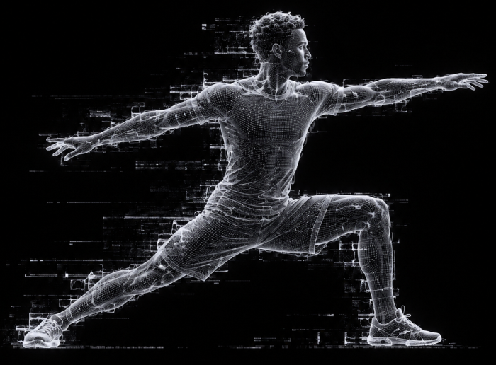Coach reviewing athlete performance video analysis
